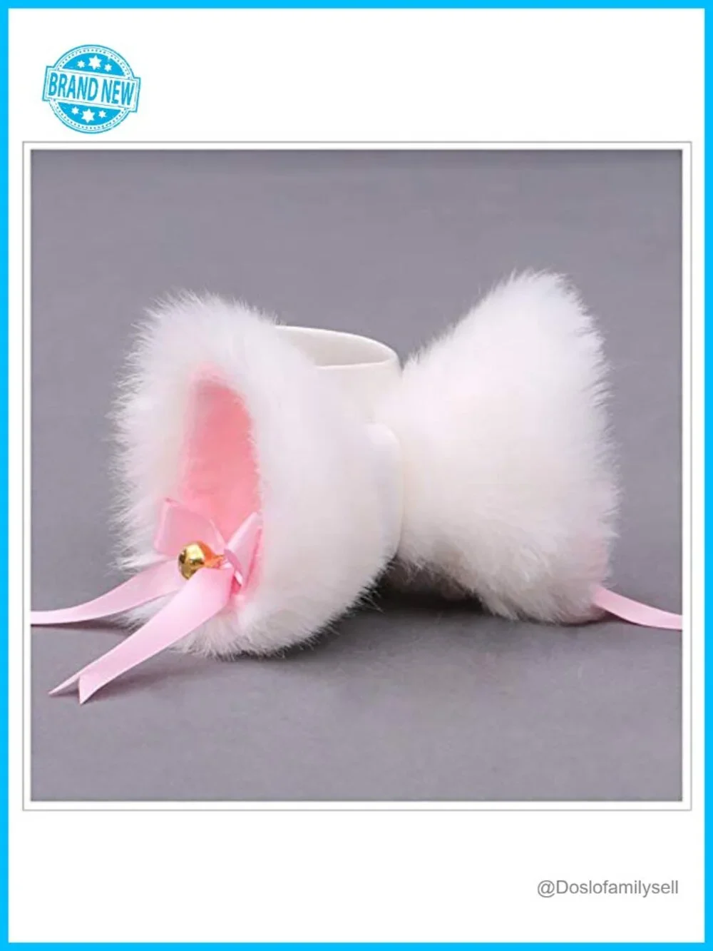 Furry Cat Ears Hair Clip - Cosplay Halloween Headpiece